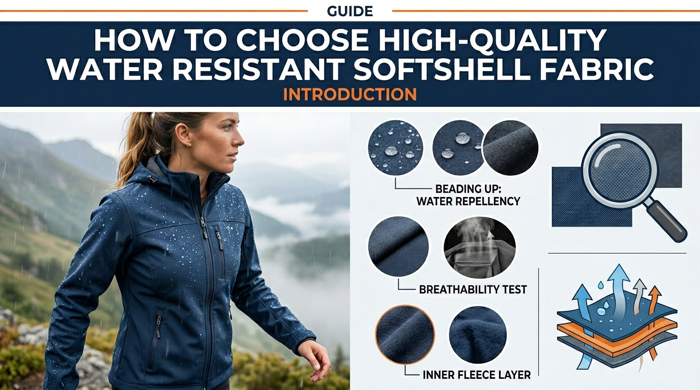 Come scegliere il tessuto Softshell resistente all'acqua di alta qualità