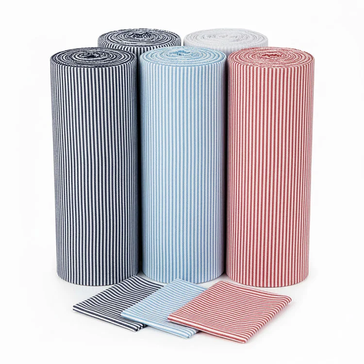 Fodera in Oxford a righe in nylon Fodera in Oxford a righe in nylon