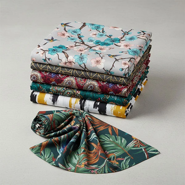 Tessuto di fodera stampato in viscosa poliestere Tessuto di fodera stampato in viscosa poliestere