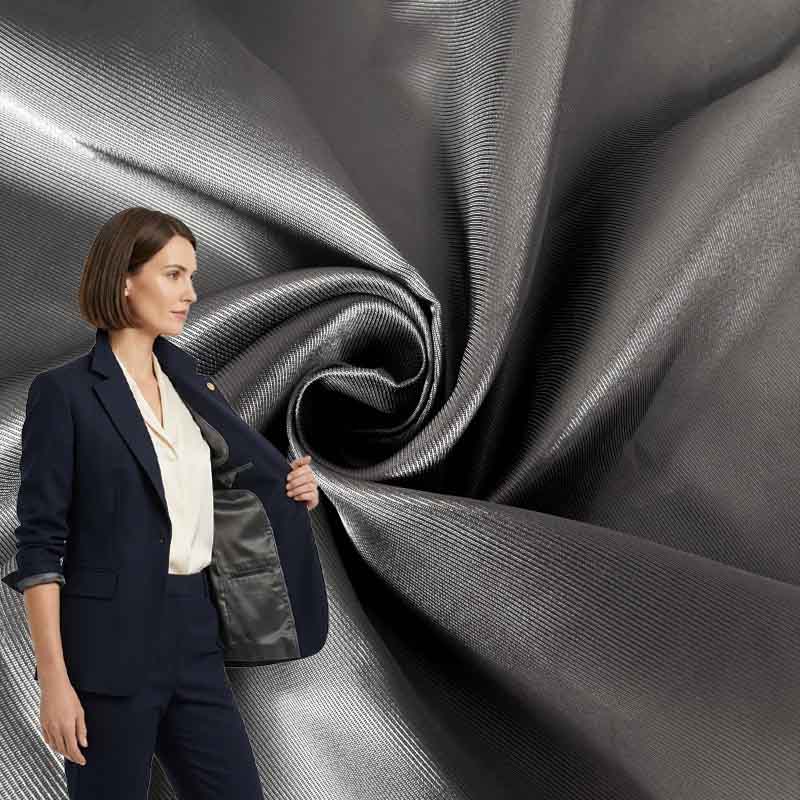 Tessuto per fodera in twill di rayon
